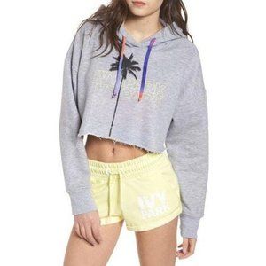 Ivy Park Hoodie Festival Crop Size L Dip-dyed Palm Drop-shoulder